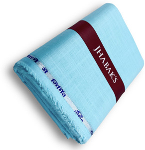 JHABAKS Unstitched Pure Cotton Shirt Fabric Self