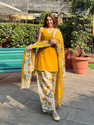 JHANJHRIYA FAB Women Kurta Palazzo Dupatta Set