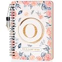 Jhingalala Diaries - A5 Hardbound Initial Letter O Wiro Notebook Diary with Customise Name I Personalise Spiral Notebook With Planner and Calendar 2024 I 160 Undated Ruled Pages (Initial O)