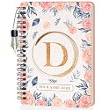 Jhingalala Diaries - A5 Hardbound Initial Letter D Wiro Notebook Diary with Customise Name I Personalise Spiral Notebook With Planner and Calendar 2024 I 160 Undated Ruled Pages (Initial D)