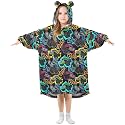 Wearable Blankets for Kids, Soft Warm Cozy Oversized Blanket Hoodie, Gifts 3-14 Y Boys Girls Teens with Pocket