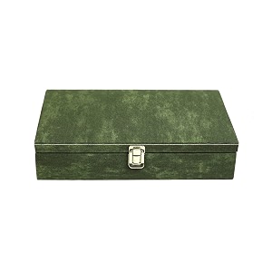 men and women distress finish canvas watch boxwatch casewatch organizer for 12 watches moss green