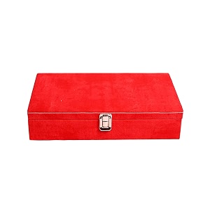 men and women distress finish canvas watch boxwatch casewatch organizer for 12 watches red