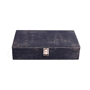 men and women distress finish canvas watch boxwatch casewatch organizer for 12 watches combat blue