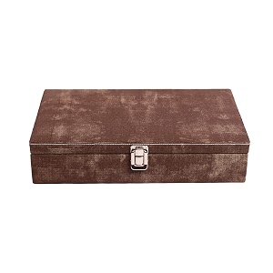 men and women distress finish canvas watch boxwatch casewatch organizer for 12 watches wallnut brown