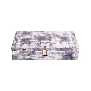 men and women distress finish canvas watch boxwatch casewatch organizer for 12 watches ice blue