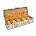 Men and Women Premium Wrist Watch Storage Box/Display Case Organizer/Watch Box/Watch Organizer/Watch case for 5 Watches (Light Grey)