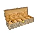 Men and Women Premium Wrist Watch Storage Box/Display Case Organizer/Watch Box/Watch Organizer/Watch case for 5 Watches (Brown, Black)