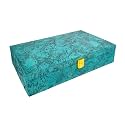 Men and Women Premium Wrist Watch Storage Box/Display Case Organizer/Watch Box/Watch Organizer/Watch case for 12 Watches (Teal)