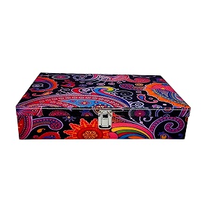 men and women vibrant print watch boxwatch casewatch organizer for 12 watches peacock