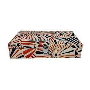men and women vibrant print watch boxwatch casewatch organizer for 12 watches circle stripes