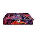 Men and Women Vibrant Print Watch Box/Watch Case/Watch Organizer for 12 Watches (Peacock)