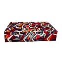 Men and Women Vibrant Print Watch Box/Watch Case/Watch Organizer for 12 Watches (Abstract)