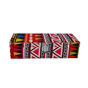 vibrant print men and women watch case watch box  watch organizer for 5 watches tent
