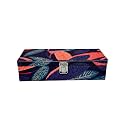 Vibrant Print Men And Women Watch Case| Watch Box | Watch Organizer For 5 Watches (Orange Leaf)