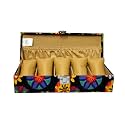 Vibrant Print Men And Women Watch Case| Watch Box | Watch Organizer For 5 Watches (Multi Flower 2)