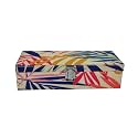 Vibrant Print Men And Women Watch Case| Watch Box | Watch Organizer For 5 Watches (White Leaf)