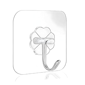 jialto 10 pcs nail for wall hooks for without drilling  self adhesive hooks for wall heavy duty strong nails for wall hanging screw sticker wall hook clockkitchen accessories items