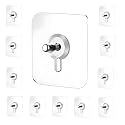 JIALTO 10 PCS Heavy Duty Strong Nail Hooks for Wall Without Drilling/Self Adhesive Hooks for Wall Hanging Screw Sticker Wall Hook Clock/Kitchen Accessories Items