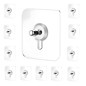 jialto 6 pcs nail for wall hooks for wall without drillingself adhesive hooks for wall heavy duty strong nails for wall hanging screw sticker wall hook clockkitchen accessories items