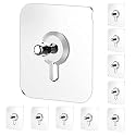 JIALTO 9 Pcs Nail for Wall Hooks Without Drilling/Self Adhesive Heavy Duty Strong Nails Hanging Screw Sticker Hook Clock/Kitchen Accessories Items - Plastic,Multicolor