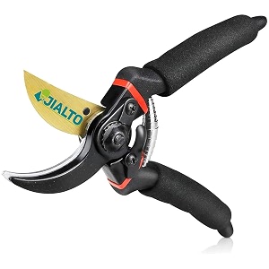 jialto plant cutter for garden  8 inch heavy duty gardening scissor pruners for plants branch clipper flower trimmer secateurs sharp garden shears pruning tool with grip-handle