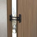 JIALTO High-Security Swing Bar Door Guard Lock — Heavy-Duty Brass Auxiliary Safety Latch for Home, Office & Hotel (Black, Pack of - 1)