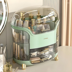 JIALTO Makeup Organizer Box 3 Drawers Dustproof