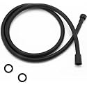 JIALTO PVC Smooth Shower Hose Replacement, Extra Long 1.5 Meter Flexible PVC Shower Hose for Handheld Shower, Long Shower Head Hose Extension, Shower Hoses Extender (BLACK)