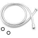JIALTO PVC Smooth Shower Hose Replacement, Extra Long 1.5 Meter Flexible PVC Shower Hose for Handheld Shower, Long Shower Head Hose Extension, Shower Hoses Extender (BLACKS)