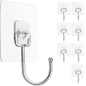 JIALTO 1 Pcs Double-Row 12 Hooks for Kitchen Storage - Cupboard Hanging Organizer for Coffee, Tea Cups, Towels, and More | Versatile Metal Hooks for Home, Office