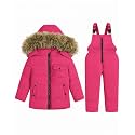 JiAmy Kids 2-Piece Snowsuit Puffer Jacket and Snow Pants