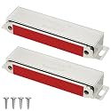 Jiayi 2 Pack Door Magnets Heavy Duty 90 Lbs Cabinet Magnets Stainless Steel Strong Magnetic Catch for Kitchen Cupboard Wardrobe Closet RV Cabinet Drawer Latch Closure