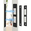 Jiayi 30 Lb Magnetic Door Catch Screw in Black, Heavy Duty Cabinet Latch, Cabinet Drawer Door Magnets, 2 Pack Kitchen Magnets Closures, Dual Pocket Door Magnets for RV, Cabinet Door, Barn Door