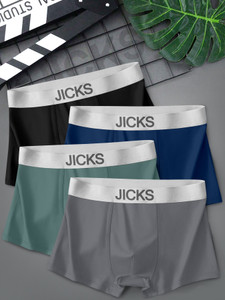 jicks Pack of 4 Solid Men Trunk