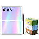 JIEHENG 100Pcs Large Laser Labels for Storage Bins,6x4 Inch Labels