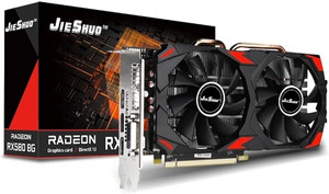 jieshuo rx 580 gddr5 8 gb amd radeon chipset 256 bit 1244 mhz graphics card