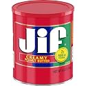 Jif Creamy Peanut Butter, Can 64 Ounce (Pack of 6)