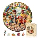 Jigfoxy Wooden Puzzles for Adults, Golden Years Beach Ride Wood Puzzle