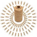 jijAcraft 1.4 Inch Mini Clothes Pins - 100Pcs Wooden Clothespins for Photo