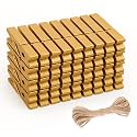 jijAcraft 50 Pcs Large Clothes Pins - 2.9 Inch Wooden Clothespins
