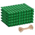 jijAcraft 50 Pcs Large Clothes Pins - 2.9 Inch Wooden Clothespins