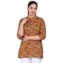 Jikonet Women39s Printed Rayon Straight Short Kurti