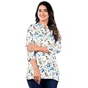 Jikonet Women39s Printed Rayon Straight Short Kurti