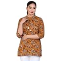 Jikonet Women39s Printed Rayon Straight Short Kurti