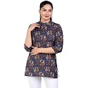Jikonet Women39s Printed Rayon Straight Short Kurti