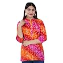 Jikonet Women39s Printed Rayon Straight Short Kurti