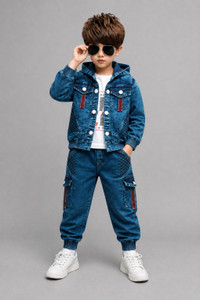 JILANI TRADERS Boys Casual Jacket Jeans