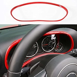 jimen compatible with 2011-2018 jeep wrangler jk amp unlimited instrument panel trim cover dashboard accessories red