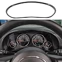 Jimen Compatible with 2011-2018 Jeep Wrangler JK & Unlimited Instrument Panel Trim Cover Dashboard Accessories (Carbon Fiber)